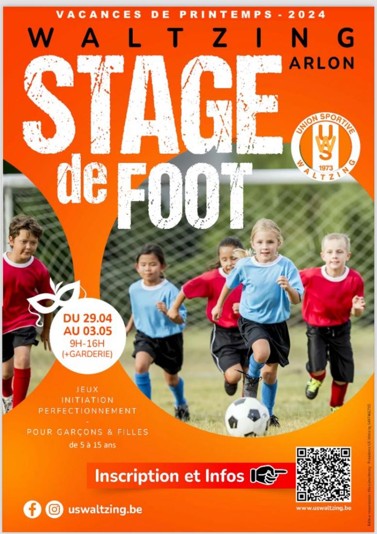 Stage de foot U6-U15 - Printemps 2024