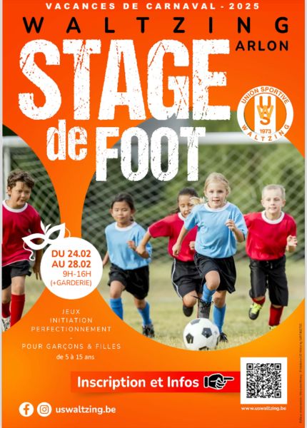 Stage de foot U6-U15 - Carnaval 2025