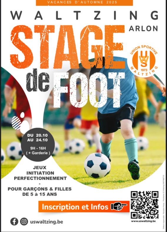 Stage de foot U6-U15 - AUTOMNE 2025